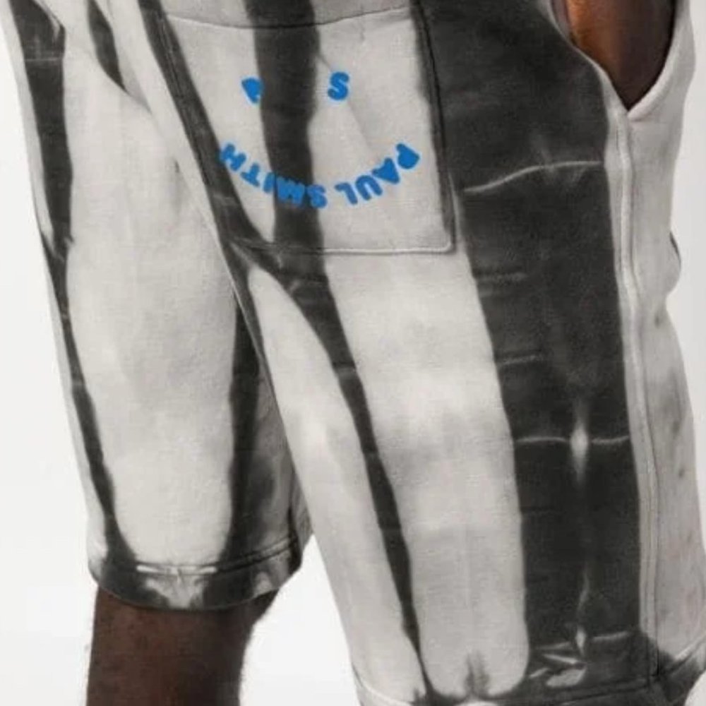 Paul Smith Striped Tie-Dye Track Shorts